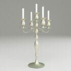 Brass Candelabrum with Candles