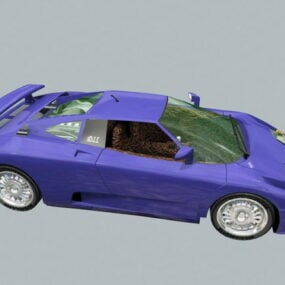 110д модель синего суперкара Bugatti Eb3