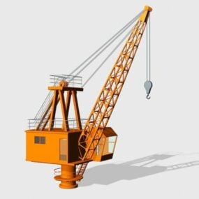 Construction Bulk Handling Crane 3d model