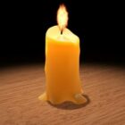 Realistic Burning Candle