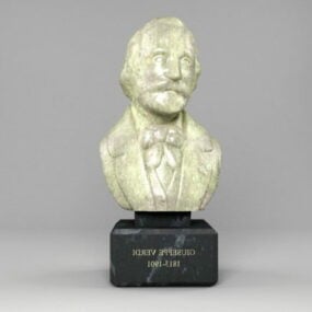 Buste de Giuseppe Verdi modèle 3D