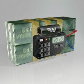 C4 Bomba 3D modeli
