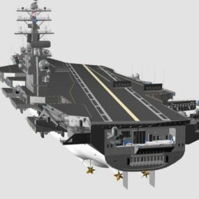 Naval Warship 3d model