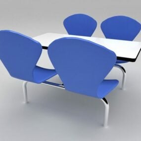 Їдальня Обідній стіл Стілець Меблі 3d модель