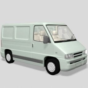 Vintage Cargo Van Transport 3D-model