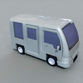 Cartoon Bus 3d model