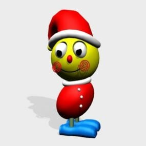 Мультяшний різдвяний клоун 3d модель