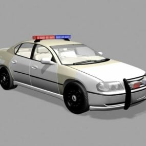 Mô hình xe cảnh sát Chevrolet Impala 3d