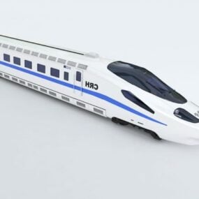 Modello 3d del veicolo ferroviario ad alta velocità