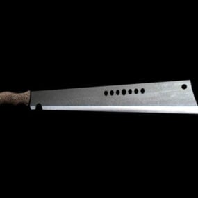 Modello 3d della spada larga cinese