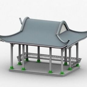 Chinese Traditional Garden Pavilion 3d model