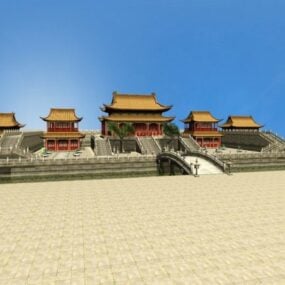 مدل سه بعدی کاخ امپراتوری باستان چین
