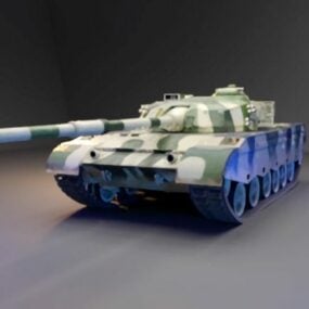 סיני Type96 Battle Tank דגם 3d
