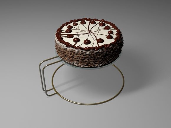 Dekorativer Schokoladenkuchen