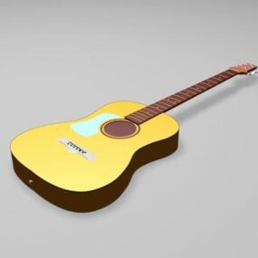 Model 3d Gitar Akustik Klasik