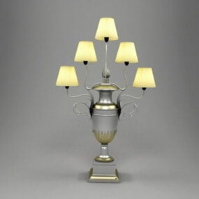 Vintage Student Table Lamp 3d model
