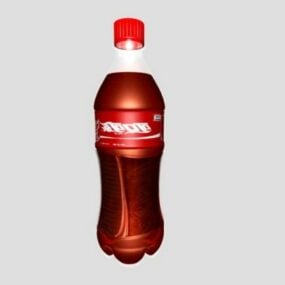 Modelo 3D de garrafa de Coca-Cola de plástico
