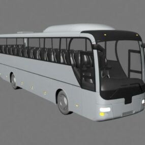 Mô hình 3d xe buýt hiện đại