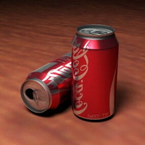 Latas de Coca Cola modelo 3d