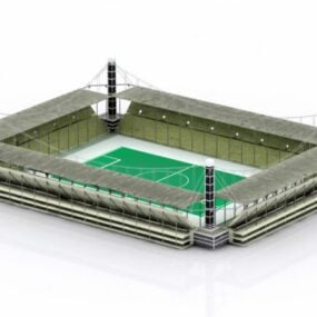 University Soccer Stadium 3d model
