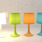 Colección de lámparas de mesa coloridas
