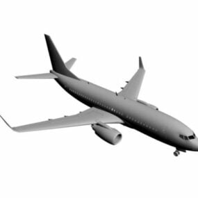 Commercieel vliegtuig Basic Mesh 3D-model