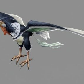 Oiseau Condor réaliste modèle 3D