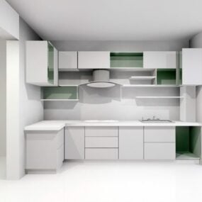 Classic Kitchen Wall Cabinet 3d model