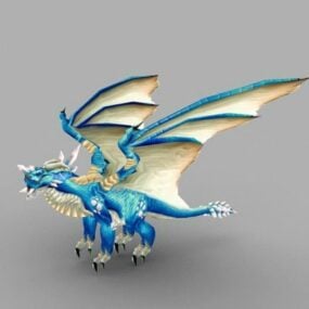 Anime Blue Dragon 3d model