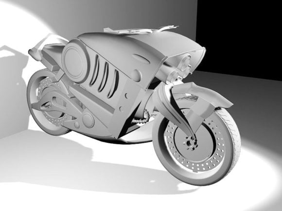 Futuristic Super Motorcycle