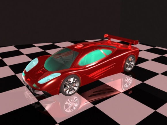 Red Supercar Concept