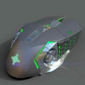 3D model herní bezdrátové myši