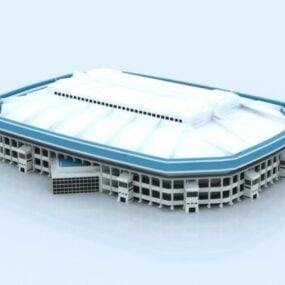 مدل سه بعدی سقف سرپوشیده ورزشگاه اسپرت