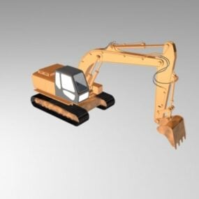 クローラー掘削機3Dモデル
