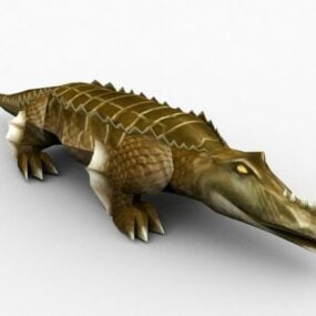 Realistisk Crocodile Monster 3d-modell