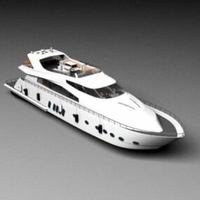 Premium Cruiser Yacht 3d-modell