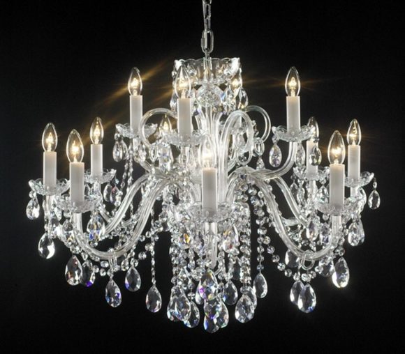 Crystal Chandelier Candles Light