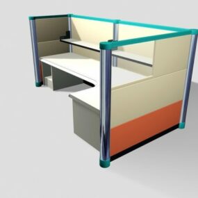 Avlukke kontormøbler 3d-modell