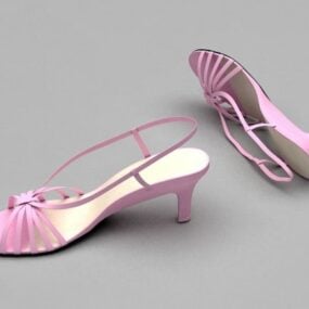 Cute Summer Sandals 3d model