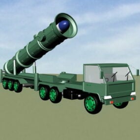 Kinesisk Df21 Missile 3d-modell