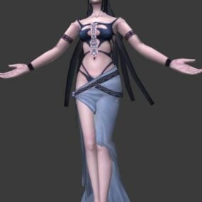 Female Priestess 3d model