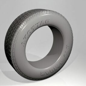代托纳子午线轮胎车轮3d模型