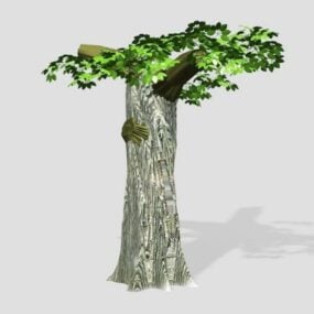 Western Balsam Poplar Tree 3d model