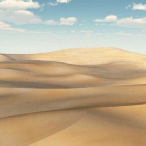 نموذج مشهد صحراوي واقعي ثلاثي الأبعاد