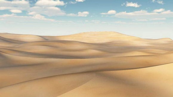 Scena realistica del deserto