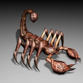 3д модель пустынного скорпиона-монстра злого