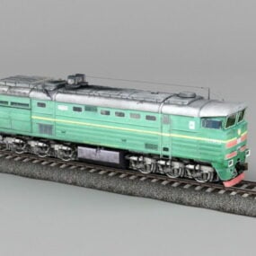 Locomotive de type diesel modèle 3D
