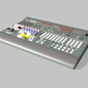 Digital Music Mixer Board 3d model