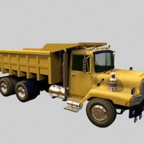 Modelo 3d de veículo pesado de caminhão basculante