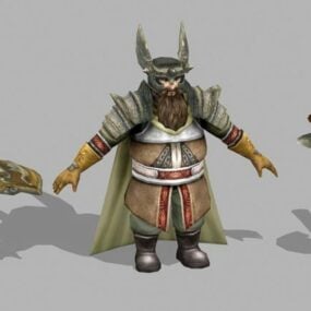 Dwarf Runelord Warrior 3d-model